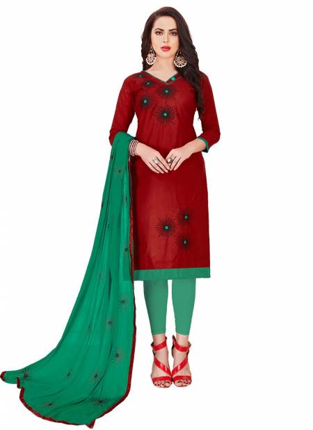 Maroon Colour Candy Rahul NX New Latest Ethnic Wear Glass Cotton Salwar Suit Collection 1007